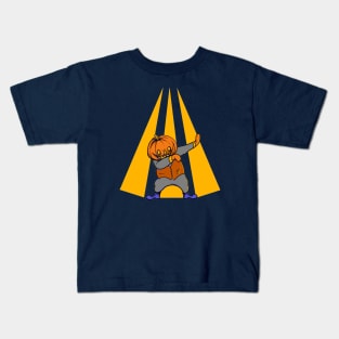 Dabbing Pumpkin Rocking Kids T-Shirt